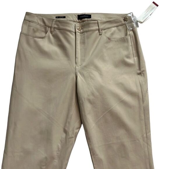 Talbots Khaki Beige Slim Ankle Pants Size 14 New - Picture 5 of 10